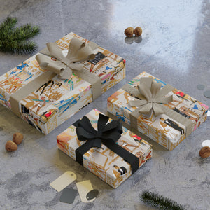 Happy New Spear Gift Wrapping Paper Rolls
