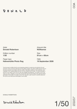 NUNsense — Certificate of Authenticity