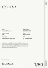 SOM SEP 2027 — Certificate of Authenticity
