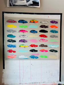 Porsche Paint Swatch Board