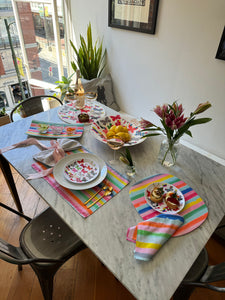 Colorful Stripe Sedar Dish