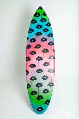 Lip Print Custom Surfboard